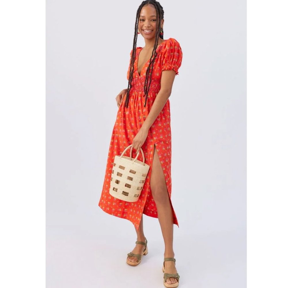 Urban outfitters Liliana Side Slit Midi Dress